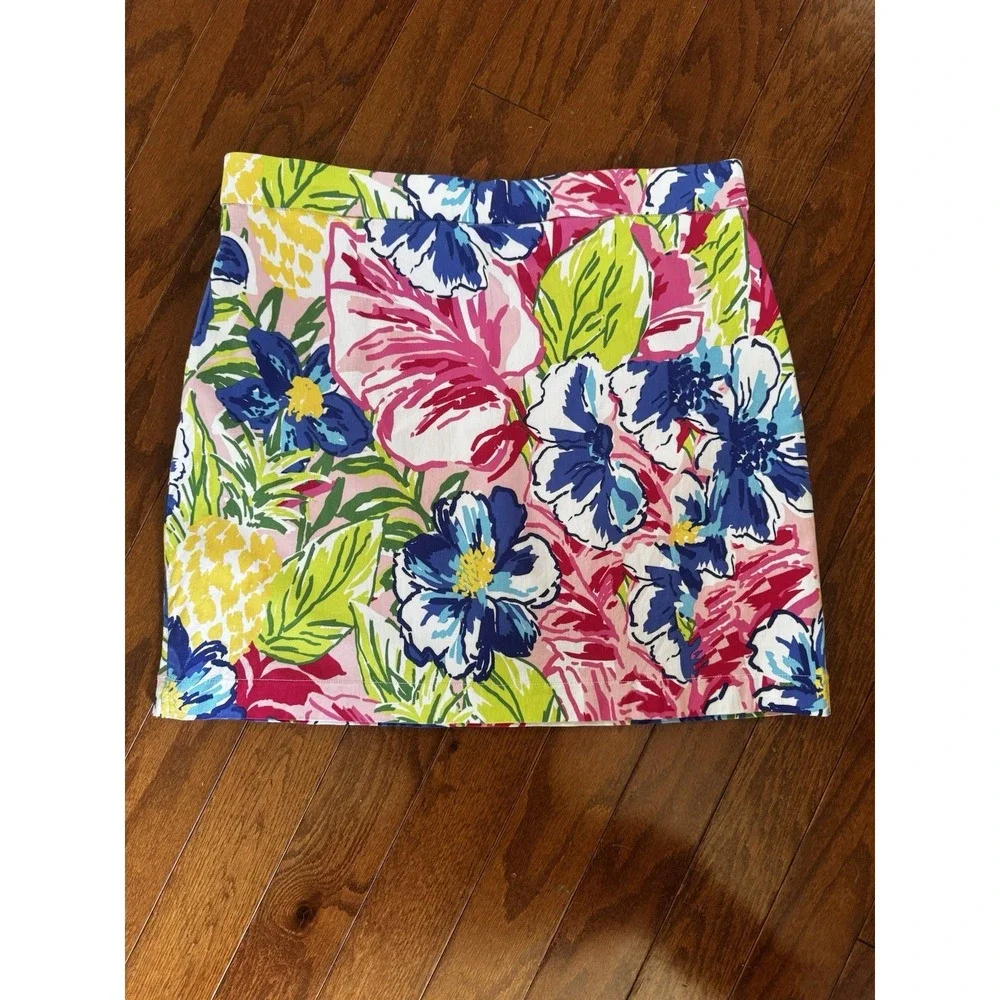 Rafaella Floral Skort XL Tropical Bright Golf Preppy Summer Stretch‎